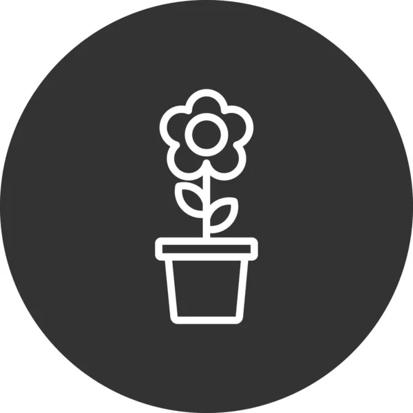 花のアイコンのベクターイラスト — ストックベクタ