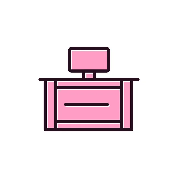 Cash Counter Icon Vector Illustration — Wektor stockowy