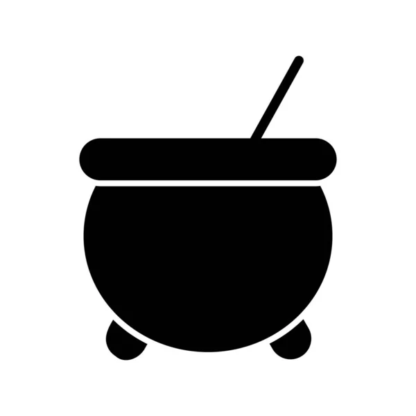 Vector Icono Cocina Caldero Aislado Sobre Fondo Blanco Para Diseño — Archivo Imágenes Vectoriales