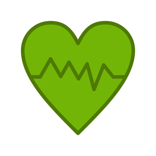 Heart Beat Line Icon Vector Illustration Design — Stock Vector