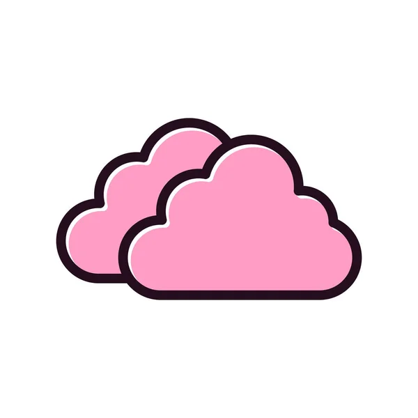 Icono Nube Vector Ilustración — Vector de stock