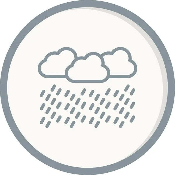 Wettervektorglyphen Symbol — Stockvektor