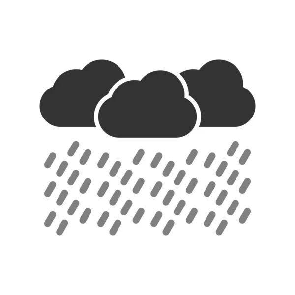 Wettervektorglyphen Symbol — Stockvektor