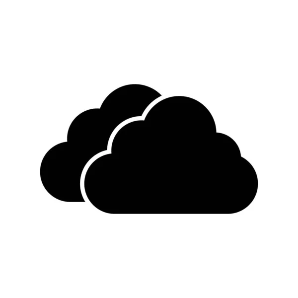 Nube Icono Vector Ilustración — Vector de stock