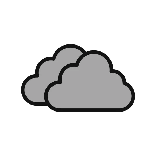 Nube Icono Vector Ilustración — Vector de stock