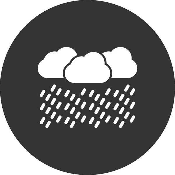Weather Vector Glyph Icon — Stock Vector