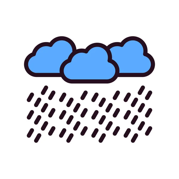 Ikona Wektora Pogody Glif — Wektor stockowy