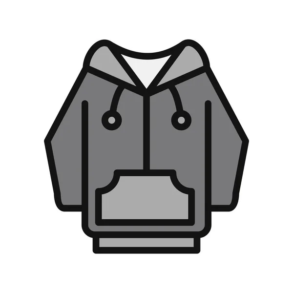 Ilustração Vetor Ícone Hoodie — Vetor de Stock