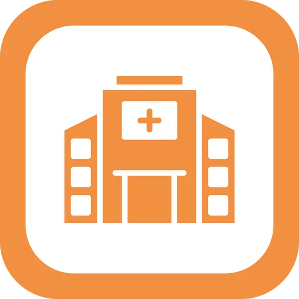 Hospital Building Icon Vector Illustration — Stock Vector