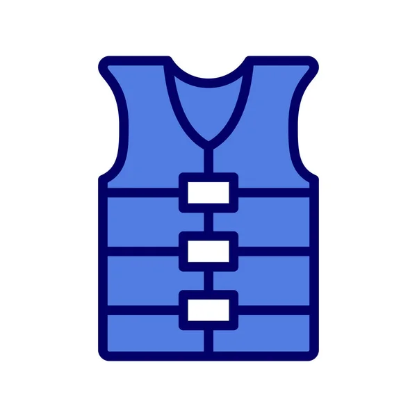 Vector Illustration Life Vest Icon — Vetor de Stock