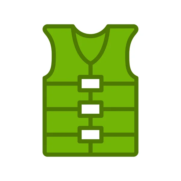 Vector Illustration Life Vest Icon — Stock Vector