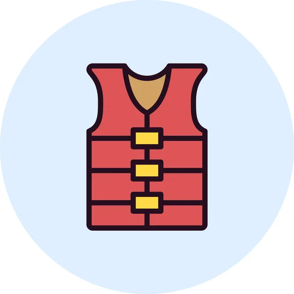 Vector Illustration Life Vest Icon — Stockvektor