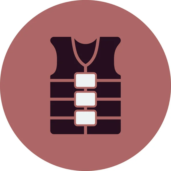 Vector Illustration Life Vest Icon — Image vectorielle