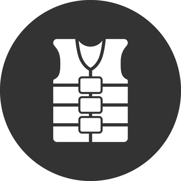 Vektorová Ilustrace Ikony Záchranné Vesty — Stockový vektor
