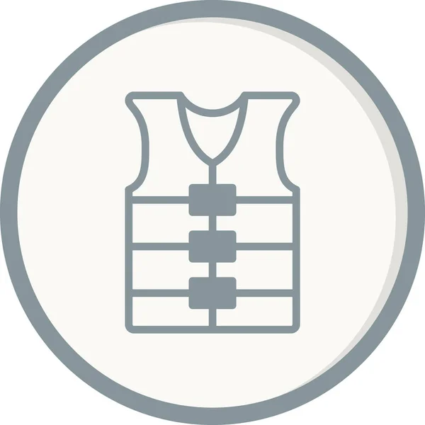 Vector Illustration Life Vest Icon — 스톡 벡터