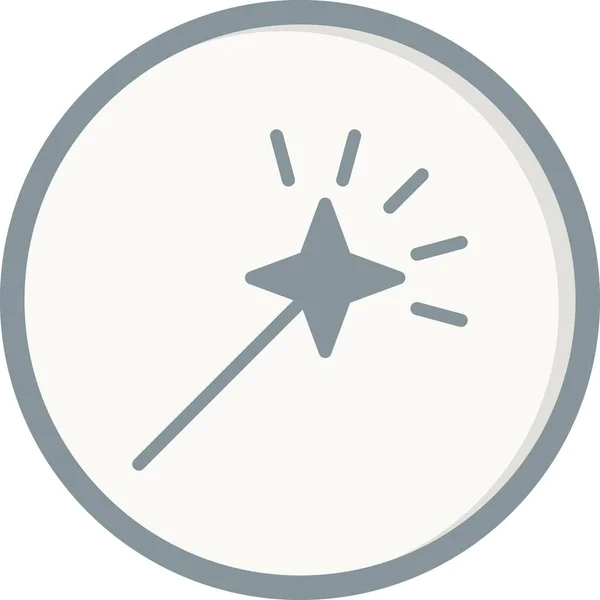 Ilustrace Ikony Vektoru Kouzelné Hůlky Pro Web — Stockový vektor