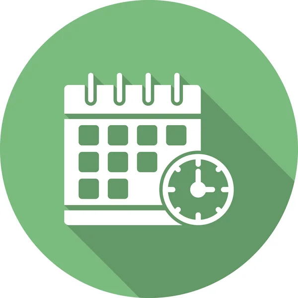 Calendar Vector Thin Line Icon — Stock Vector