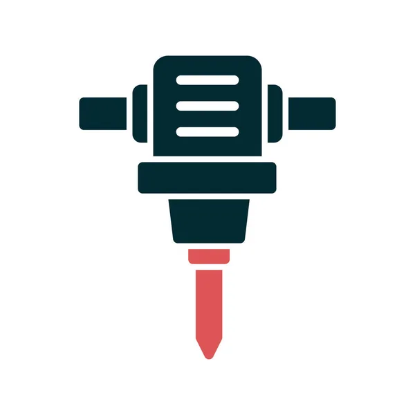 Drill Hole Machine Icon Modern Vector Illustration Design — Archivo Imágenes Vectoriales