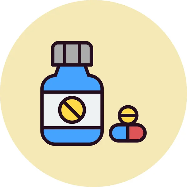 Pills Icon Modern Vector Illustration Design — Stock Vector