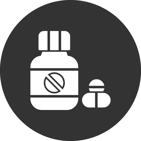 Pills Icon Modern Vector Illustration Design — Stock Vector