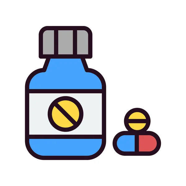 Pills Icon Modern Vector Illustration Design — Vector de stock