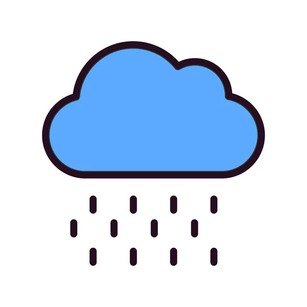 Cloud Rain Raining Weather Vector Icon — Image vectorielle