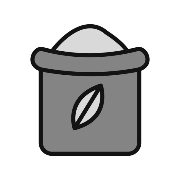 Flour Simple Icon Vector Illustration —  Vetores de Stock