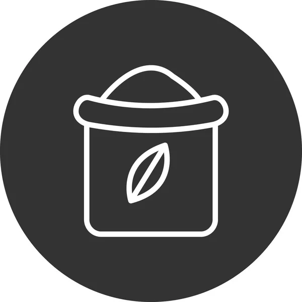 Flour Simple Icon Vector Illustration — стоковый вектор