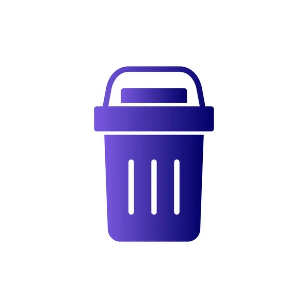 Recycle Bin Vector Illustration Icon — Stok Vektör