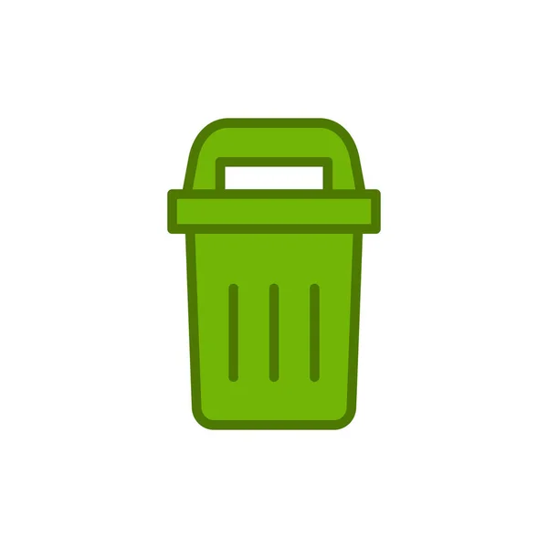 Recycle Bin Vector Illustration Icon — Vector de stock