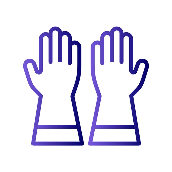 手袋Webアイコンシンプルなデザイン — ストックベクタ