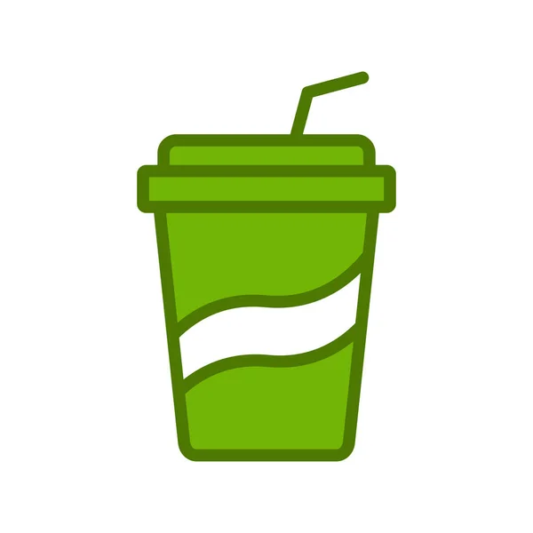 Soda Web Icon Vektor Illustration — Stockvektor