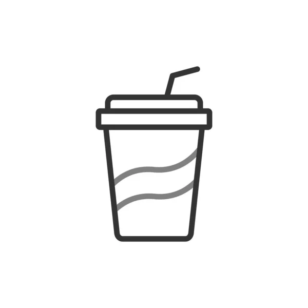 Soda Web Icon Vektor Illustration — Stockvektor