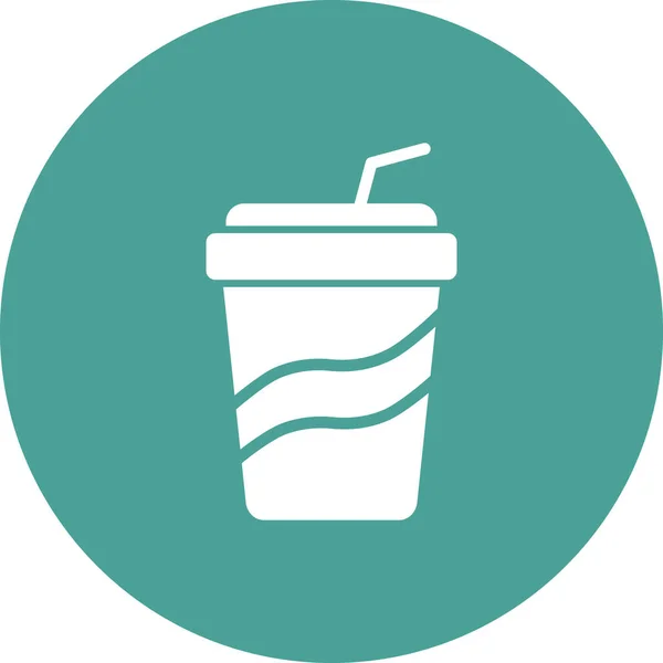 Soda Web Icon Vector Illustration — Stock Vector