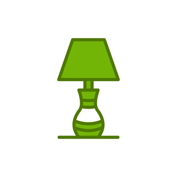 Lamp Icon Linear Vector Illustration - Stok Vektor