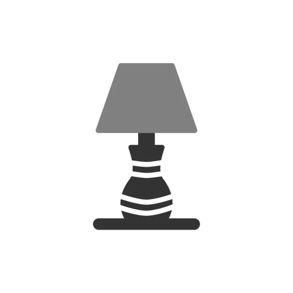 Lamp Icon Linear Vector Illustration — Archivo Imágenes Vectoriales