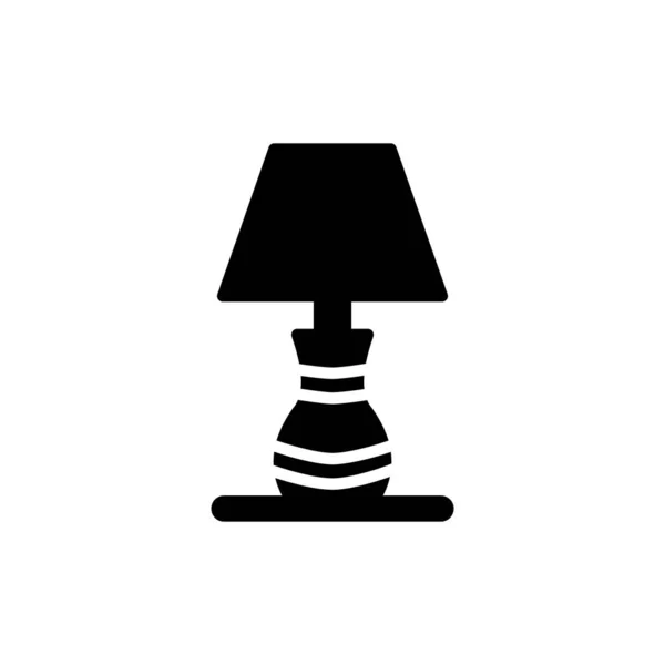 Lamp Icon Linear Vector Illustration — Stockvector
