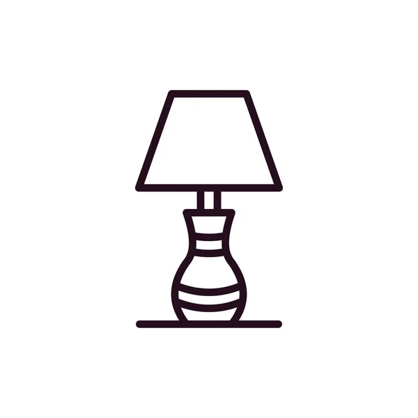 Значок Лампи Лінійна Векторна Ілюстрація — стоковий вектор