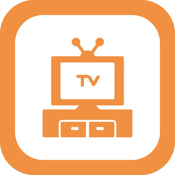 Television Line Icon Entertainment Concept — Stockvektor