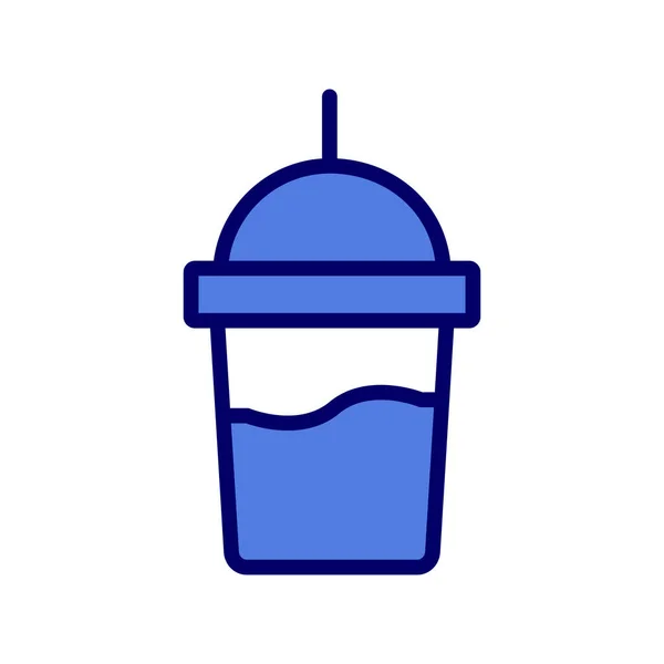 Milkshake Beverage Vector Illustration Icon — 图库矢量图片