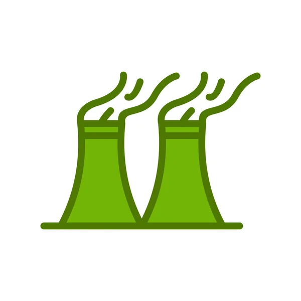 Znečišťovací Potrubí Izolovaný Symbol Obrysu Ilustrace — Stockový vektor