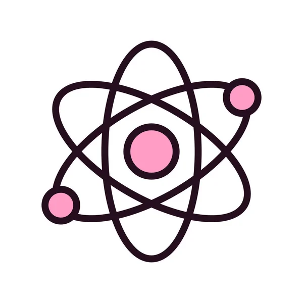 Illustration Vectorielle Icône Web Atome — Image vectorielle