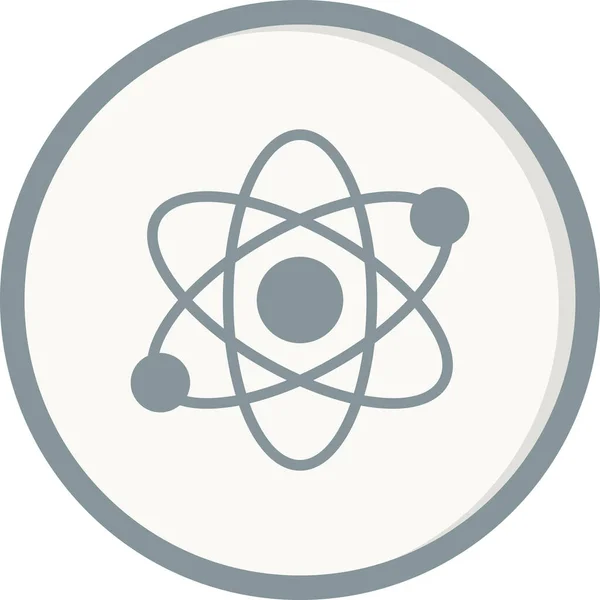 Atom Web Ikon Vektor Illusztráció — Stock Vector