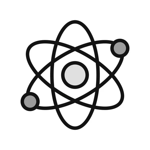 Atom Web Ikon Vektor Illusztráció — Stock Vector