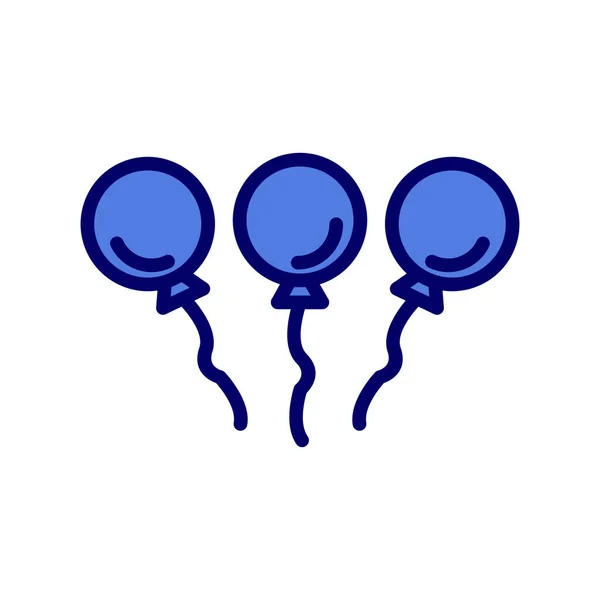 Ballonnen Web Icoon Vector Illustratie — Stockvector