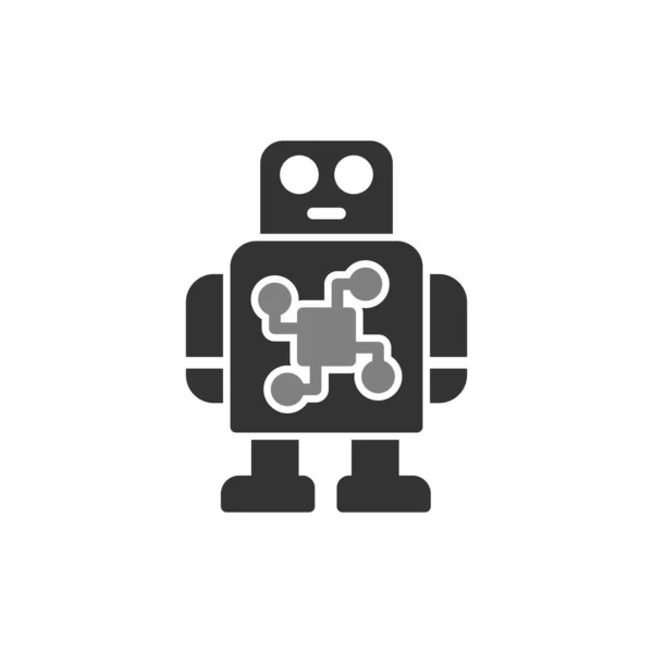 Robot Icon White Background — Stock Vector