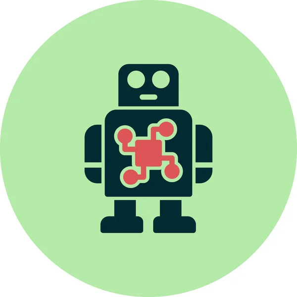 Robot Ikon Egyszerű Vektor Illusztráció — Stock Vector