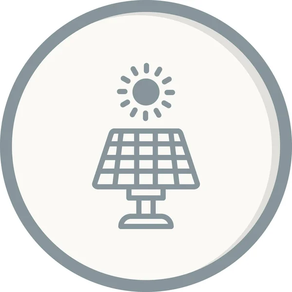 太阳能电池板 简单的设计 — 图库矢量图片