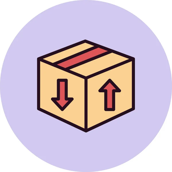 Vektor Illustration Von Box Icon — Stockvektor