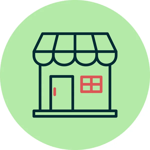 Magasin Icône Web Illustration Simple — Image vectorielle